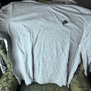 Nike Gray long Sleeve Tee Casual Comfort